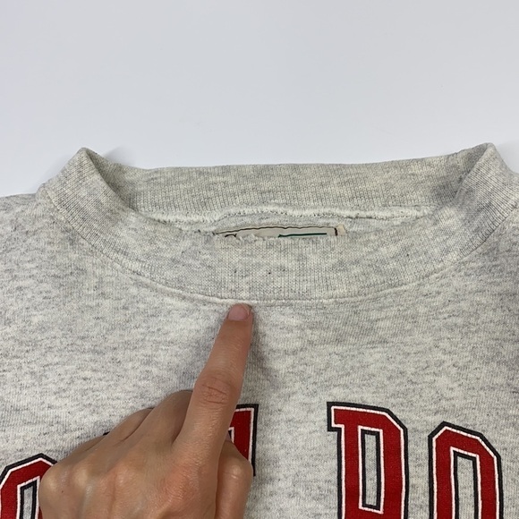 Vintage Galt Sand UW Badgers Football Rose Bowl 1994 Gray Crew Neck Sweatshirt - Picture 6 of 6